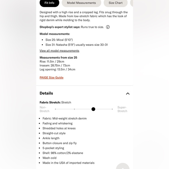 Paige Sarah slim jeans size 27 women’s like new worn once! - Picture 10 of 10